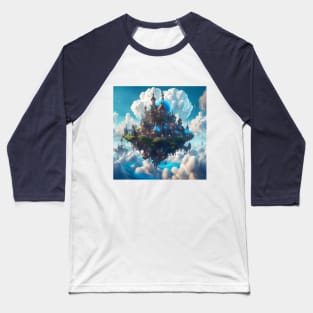 Fairy Village on Cloud Baseball T-Shirt